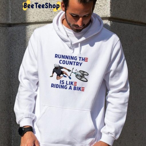 New Trending 2022 Running The Country Is Like Riding A Bike Joe Biden Unisex T-Shirt