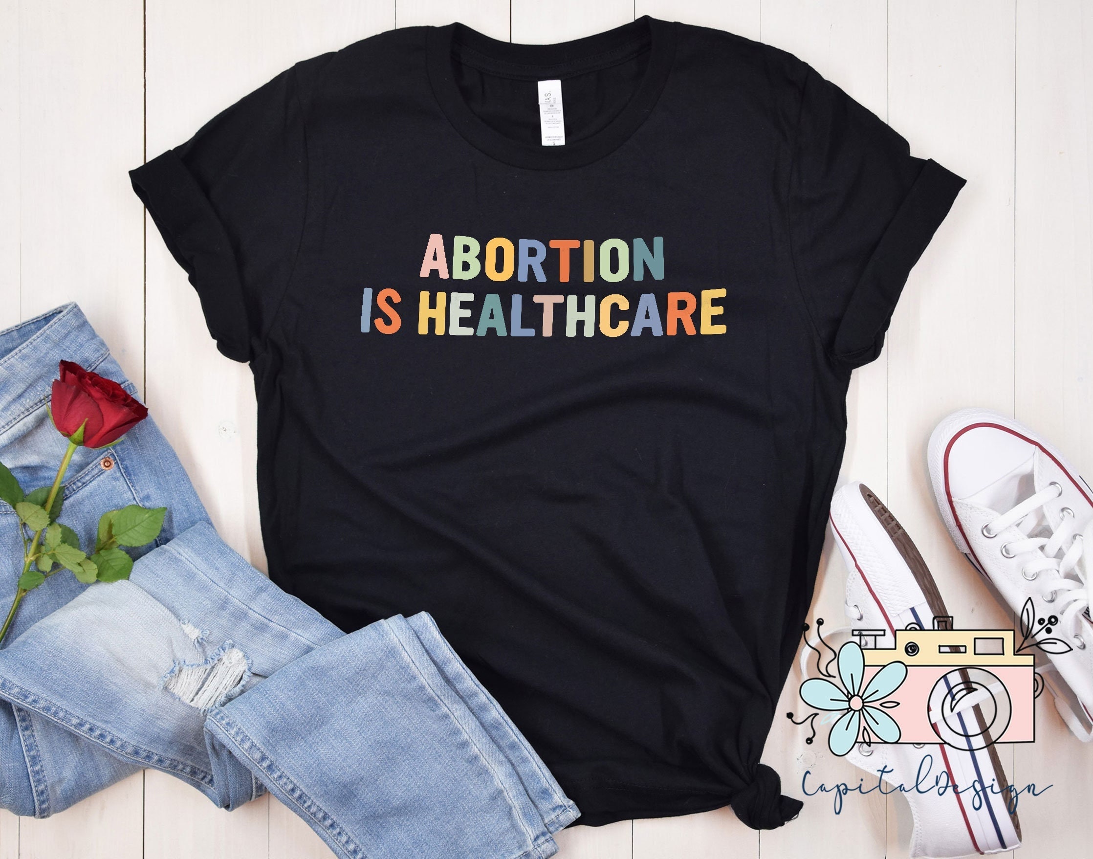 Retro Abortion Is Healthcare Pro Choice Unisex T-Shirt Retro Abortion Is Healthcare Pro Choice Unisex T-Shirt