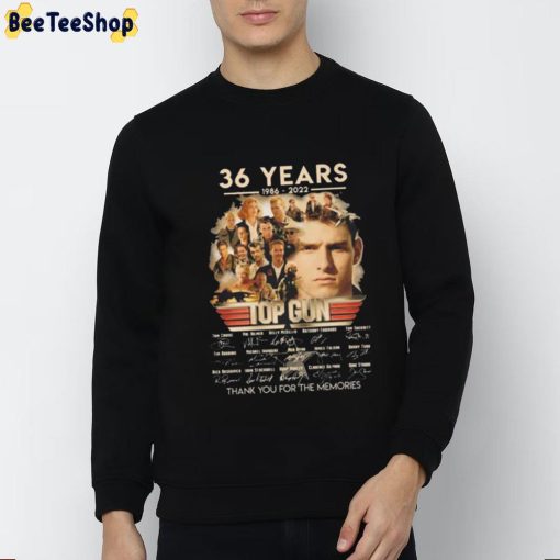Vintage 36 Years 1986 2022 Top Gun Thank You For The Memories Unisex T-Shirt
