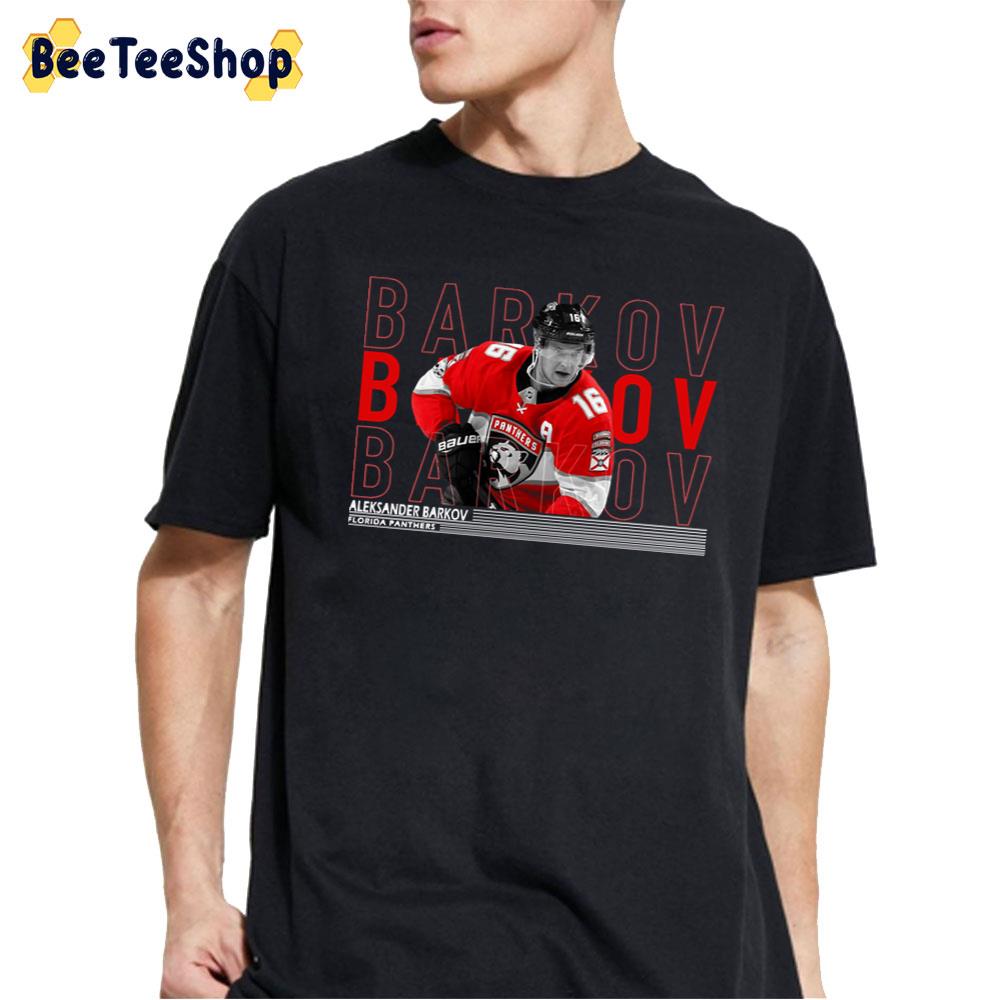 Aleksander Barkov Typography Florida Panthers Hockey Unisex T-Shirt Aleksander Barkov Typography Florida Panthers Hockey Unisex T-Shirt