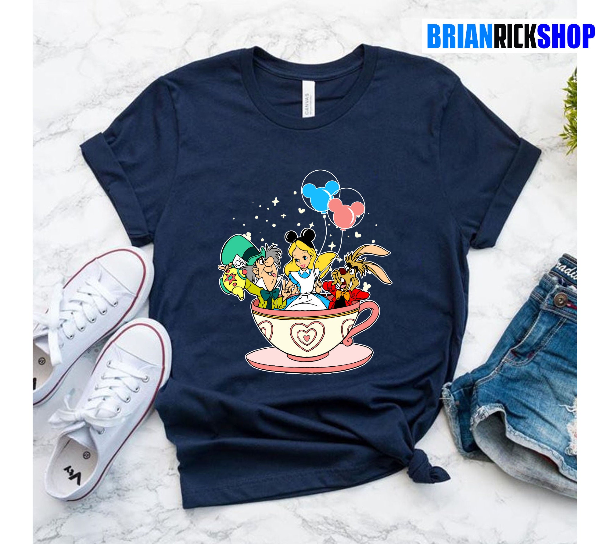 Alice In Wonderland We're All Mad Here Disney World Unisex Sweatshirt Alice In Wonderland We're All Mad Here Disney World Unisex Sweatshirt