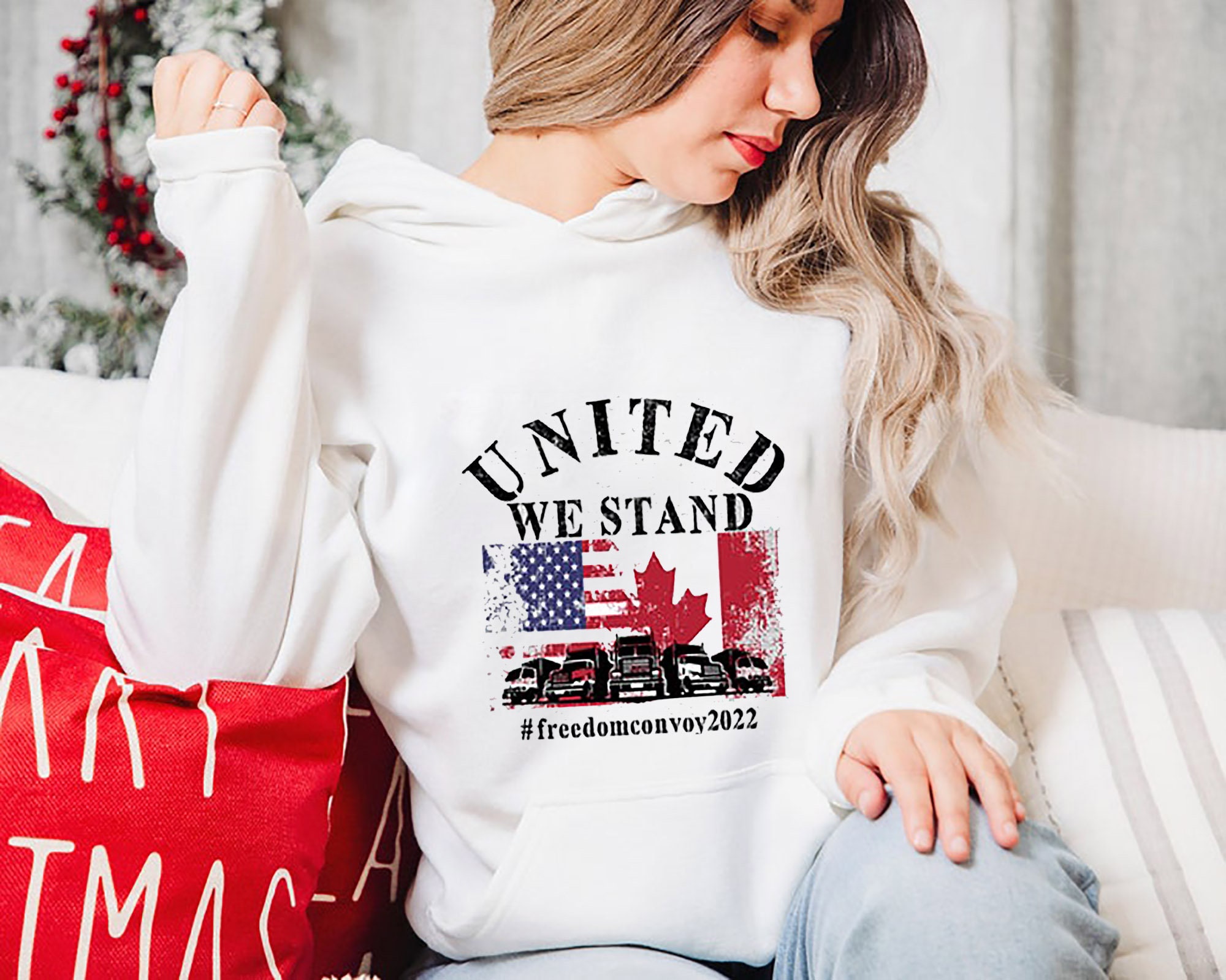 American Convoy We The Fringe Canadian Truckers Unisex Sweatshirt American Convoy We The Fringe Canadian Truckers Unisex Sweatshirt