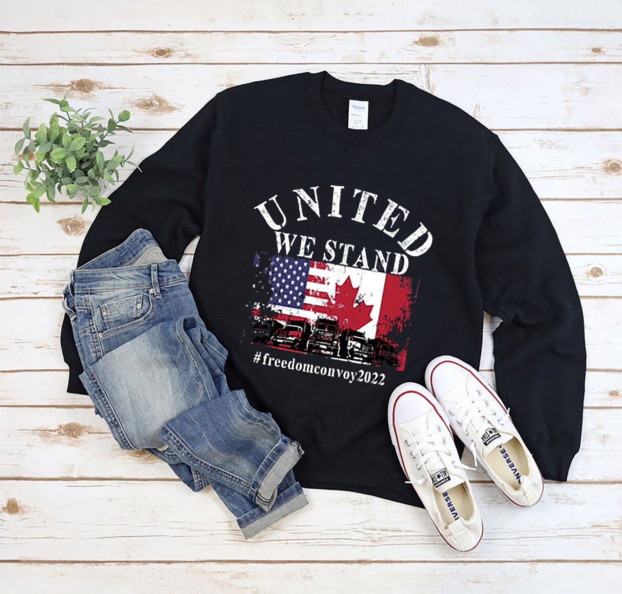 American Convoy We The Fringe Canadian Truckers Unisex Sweatshirt American Convoy We The Fringe Canadian Truckers Unisex Sweatshirt