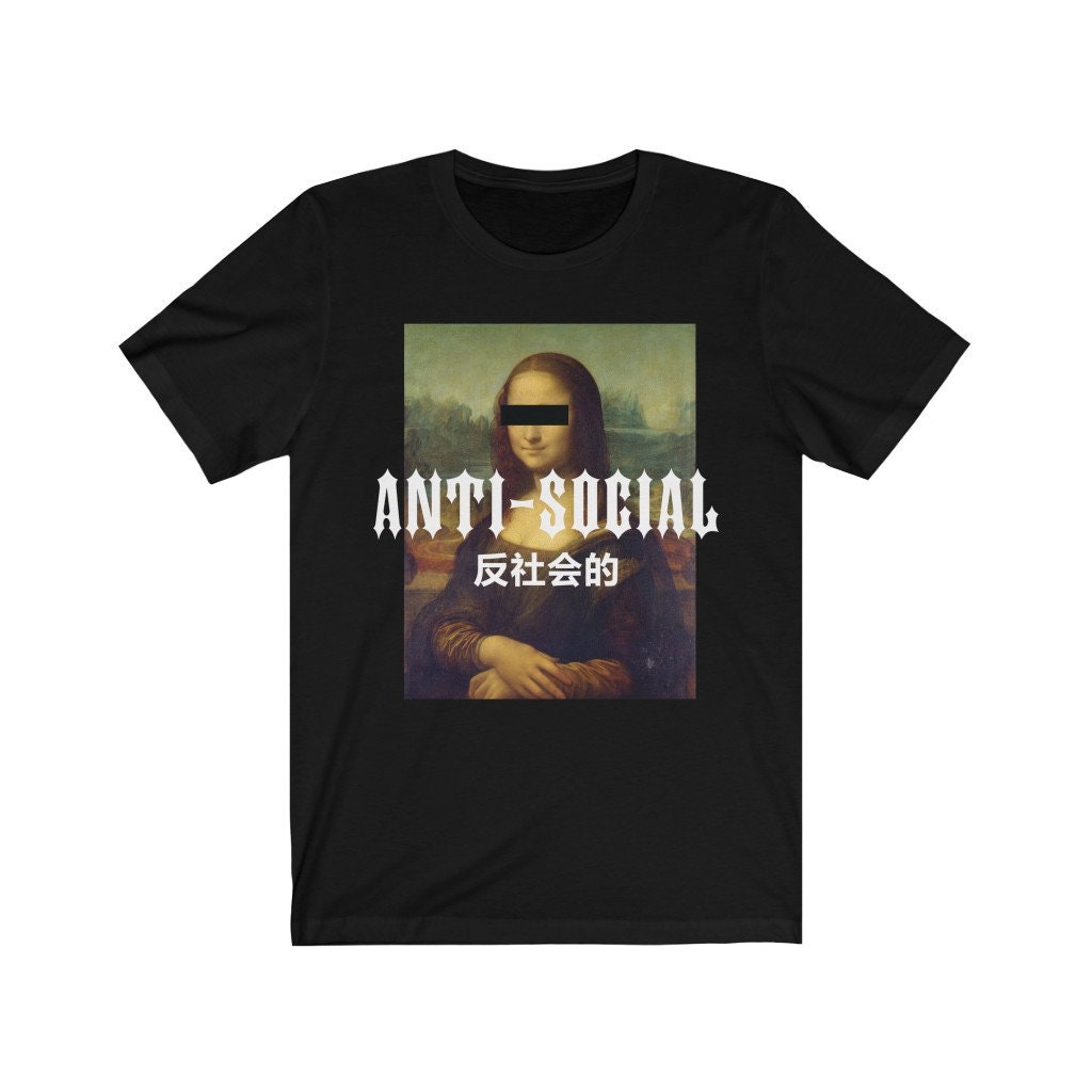 Anti Social Vaporwave Japanese Aesthetic Graphic Unisex T-Shirt Anti Social Vaporwave Japanese Aesthetic Graphic Unisex T-Shirt