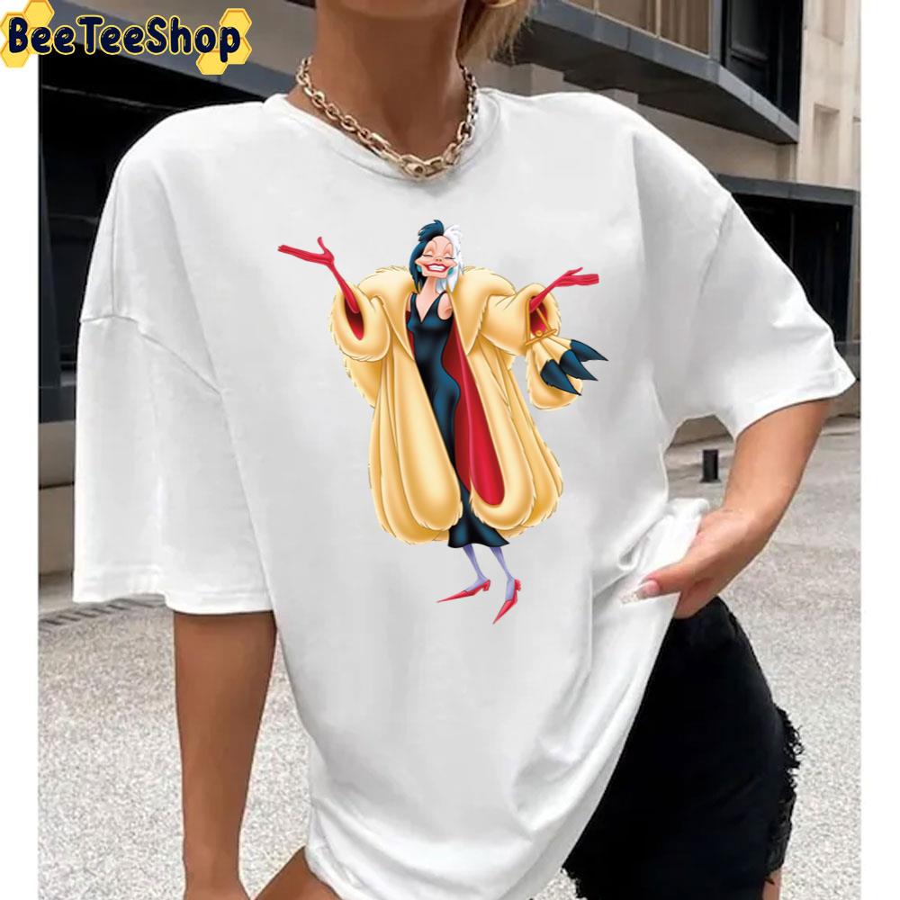 Art Cruella De Vil 101 Dalmatians Unisex T-Shirt Art Cruella De Vil 101 Dalmatians Unisex T-Shirt