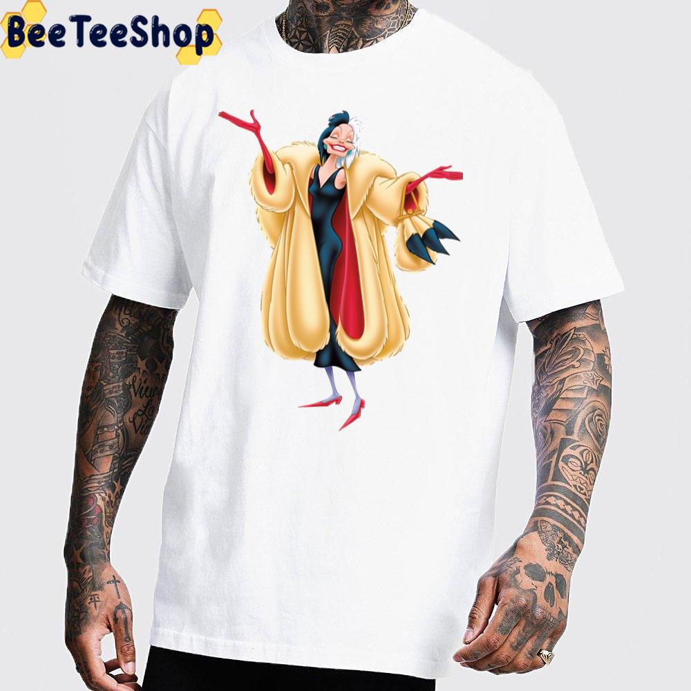 Art Cruella De Vil 101 Dalmatians Unisex T-Shirt Art Cruella De Vil 101 Dalmatians Unisex T-Shirt