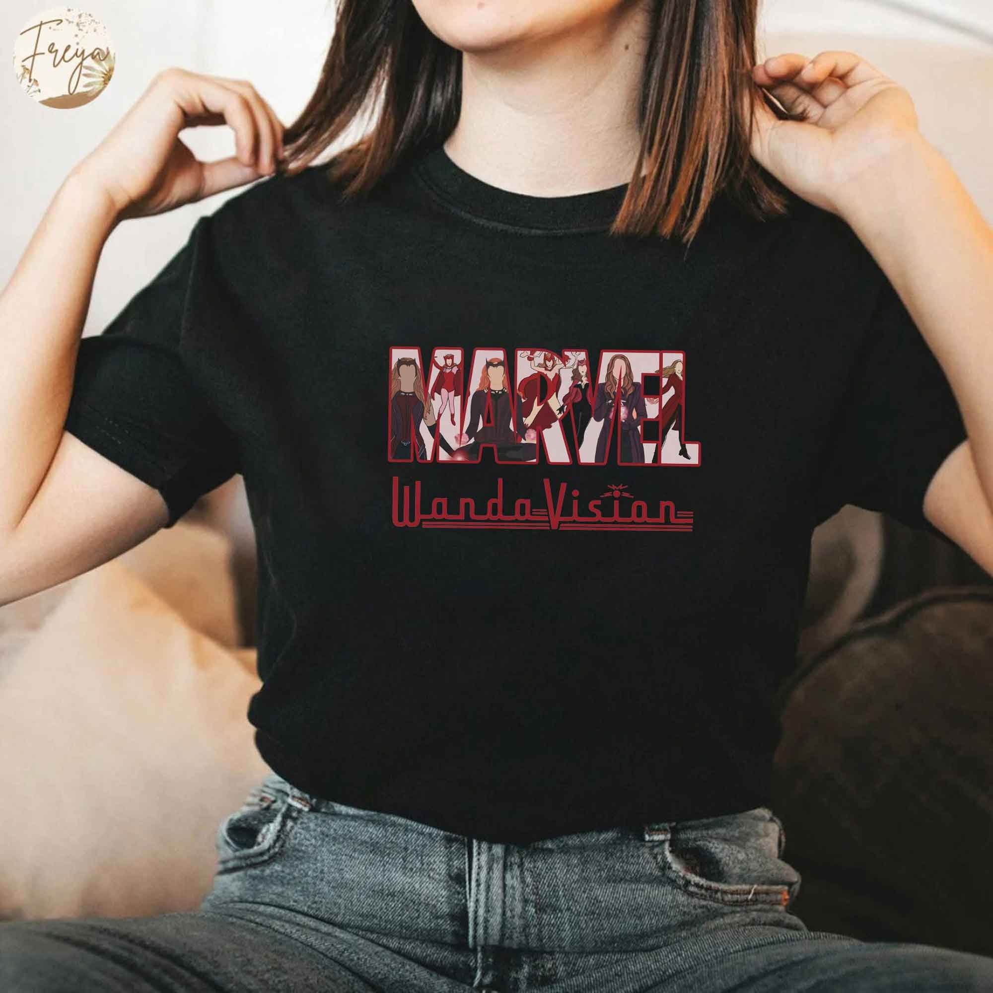 Art Marvel Wandavision Scarlet Witch Unisex T-Shirt Art Marvel Wandavision Scarlet Witch Unisex T-Shirt