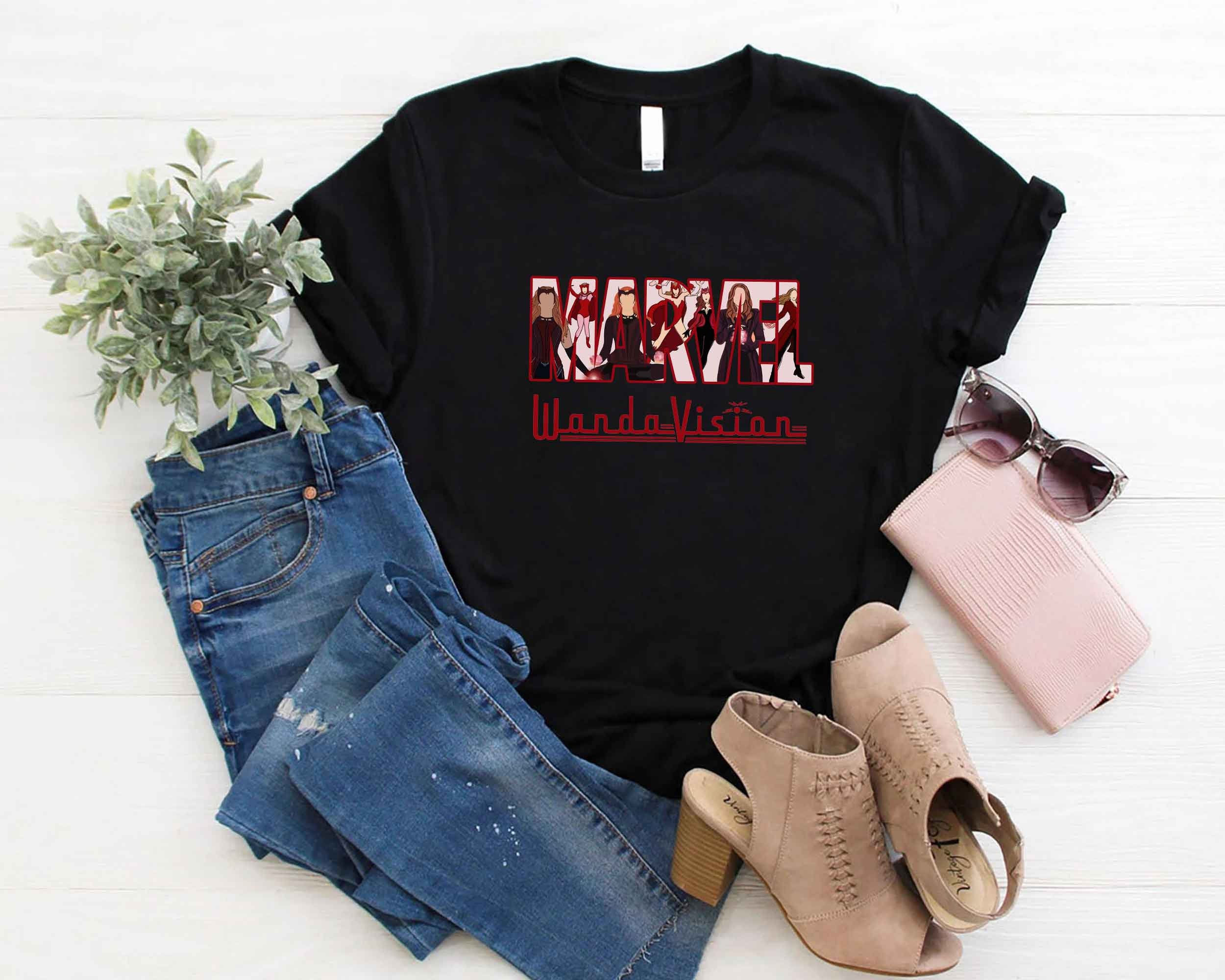 Art Marvel Wandavision Scarlet Witch Unisex T-Shirt Art Marvel Wandavision Scarlet Witch Unisex T-Shirt