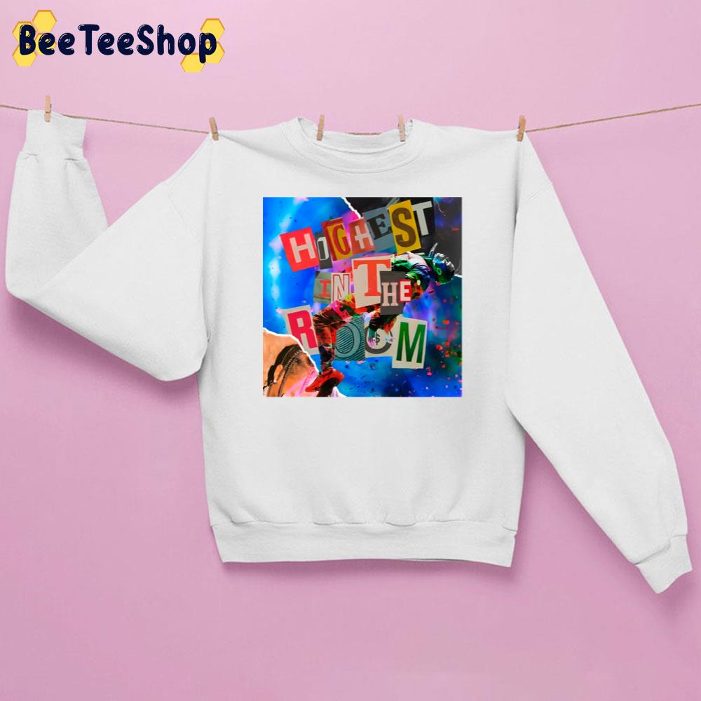 Art Text Highest In The Room Travis Scott Rapper Unisex Sweatshirt Art Text Highest In The Room Travis Scott Rapper Unisex Sweatshirt