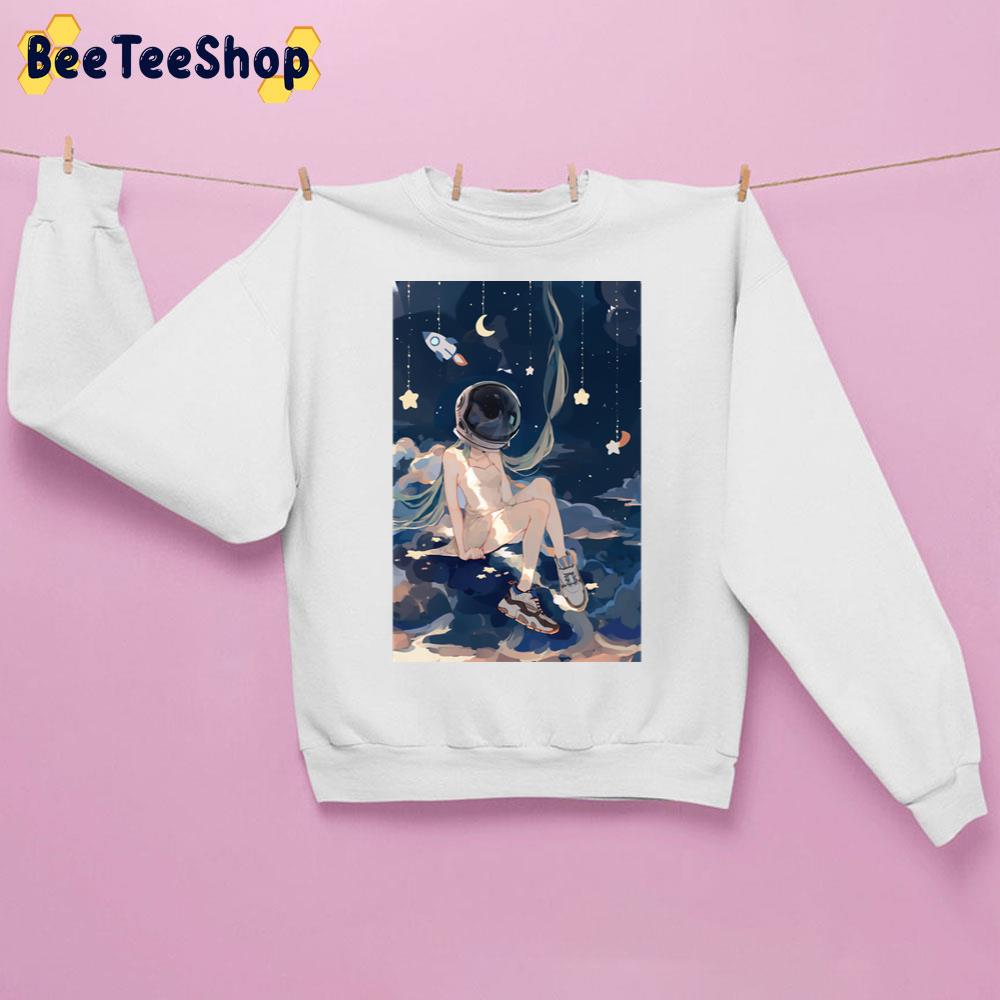 Astronaut Miku Art Unisex Sweatshirt Astronaut Miku Art Unisex Sweatshirt