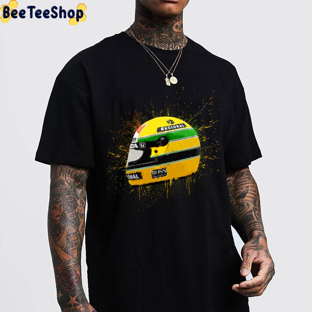 Ayrton Senna Helmet F1 Racing Unisex T-Shirt Ayrton Senna Helmet F1 Racing Unisex T-Shirt