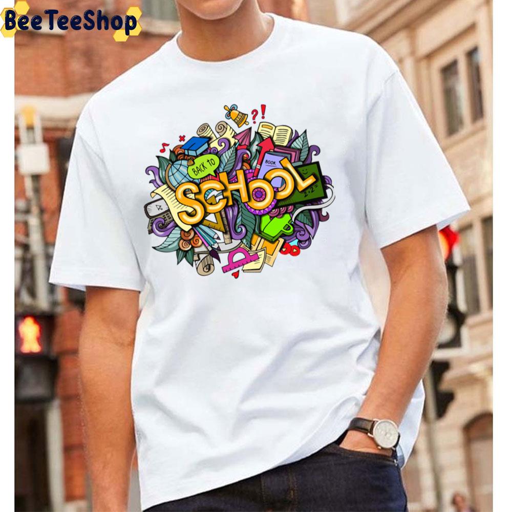 Back To School Doodles Art Unisex T-Shirt Back To School Doodles Art Unisex T-Shirt