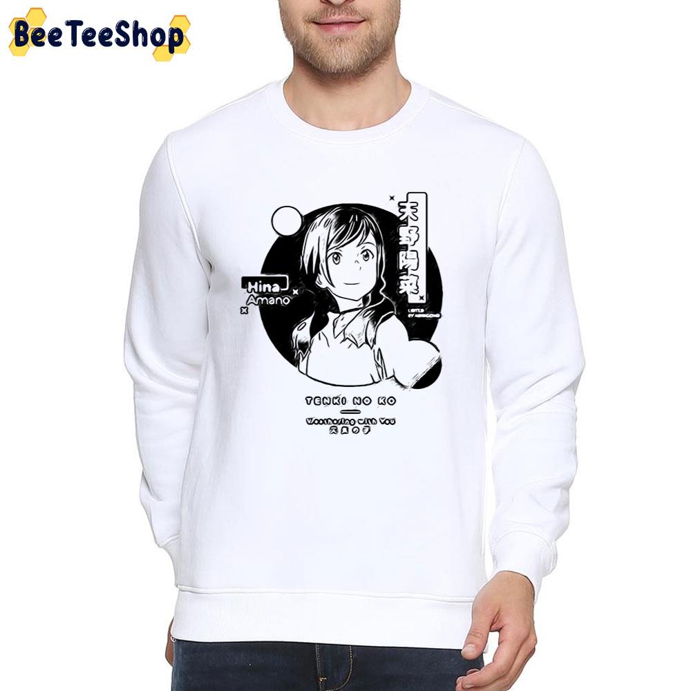Beautiful Girl Amano With Black Circle Weathering With You Unisex T-Shirt Beautiful Girl Amano With Black Circle Weathering With You Unisex T-Shirt