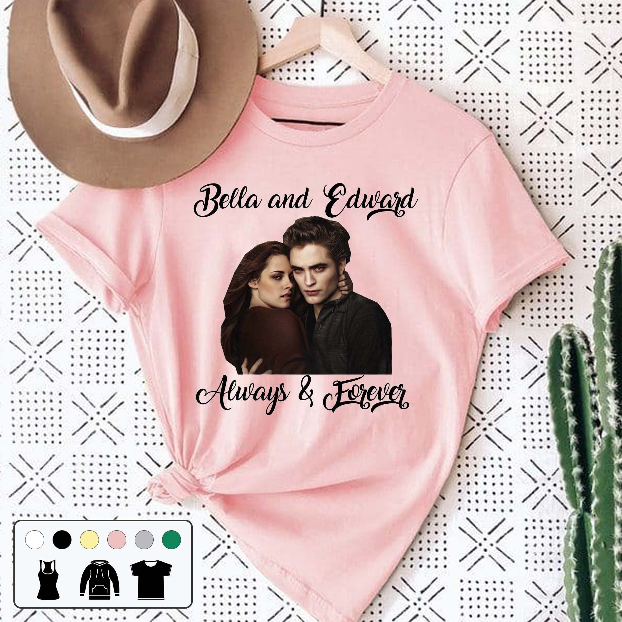 Bella And Edward Always And Forever The Twilight Saga Breaking Dawn Retro Unisex T-Shirt Bella And Edward Always And Forever The Twilight Saga Breaking Dawn Retro Unisex T-Shirt