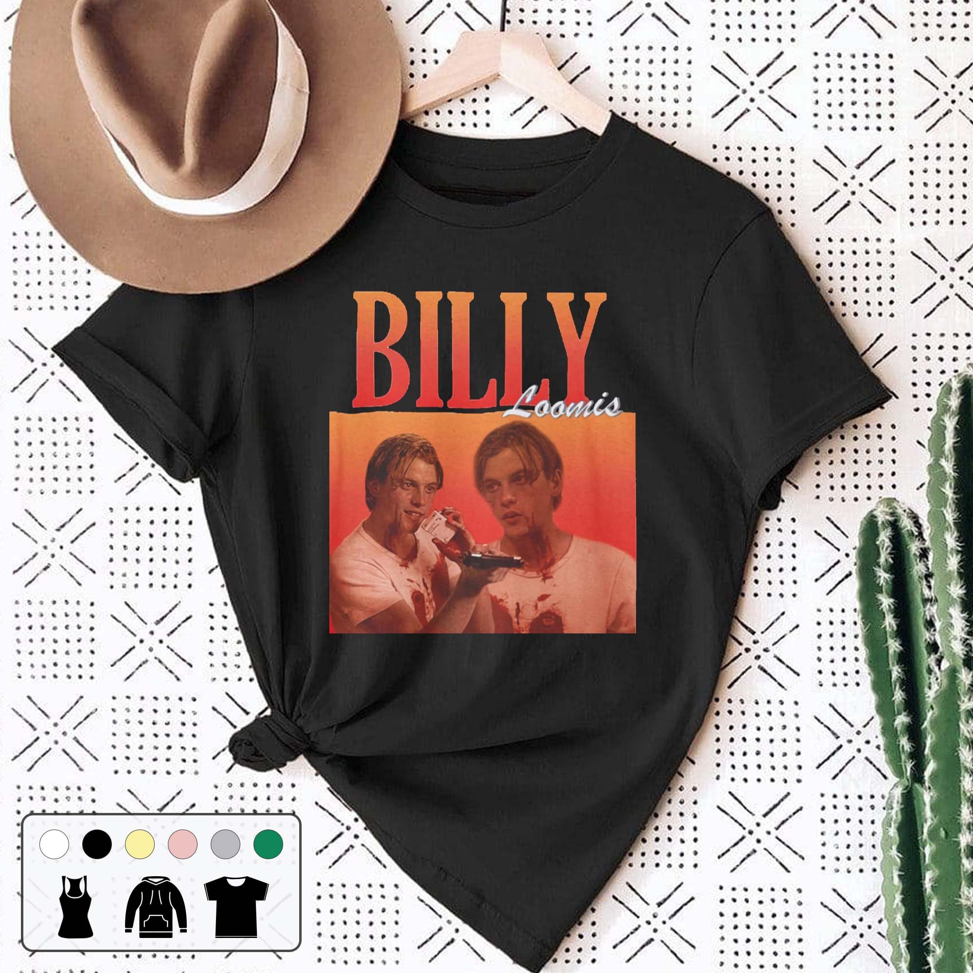 Billy Loomis Ghostface Horror Movie Vintage Unisex T-Shirt Billy Loomis Ghostface Horror Movie Vintage Unisex T-Shirt