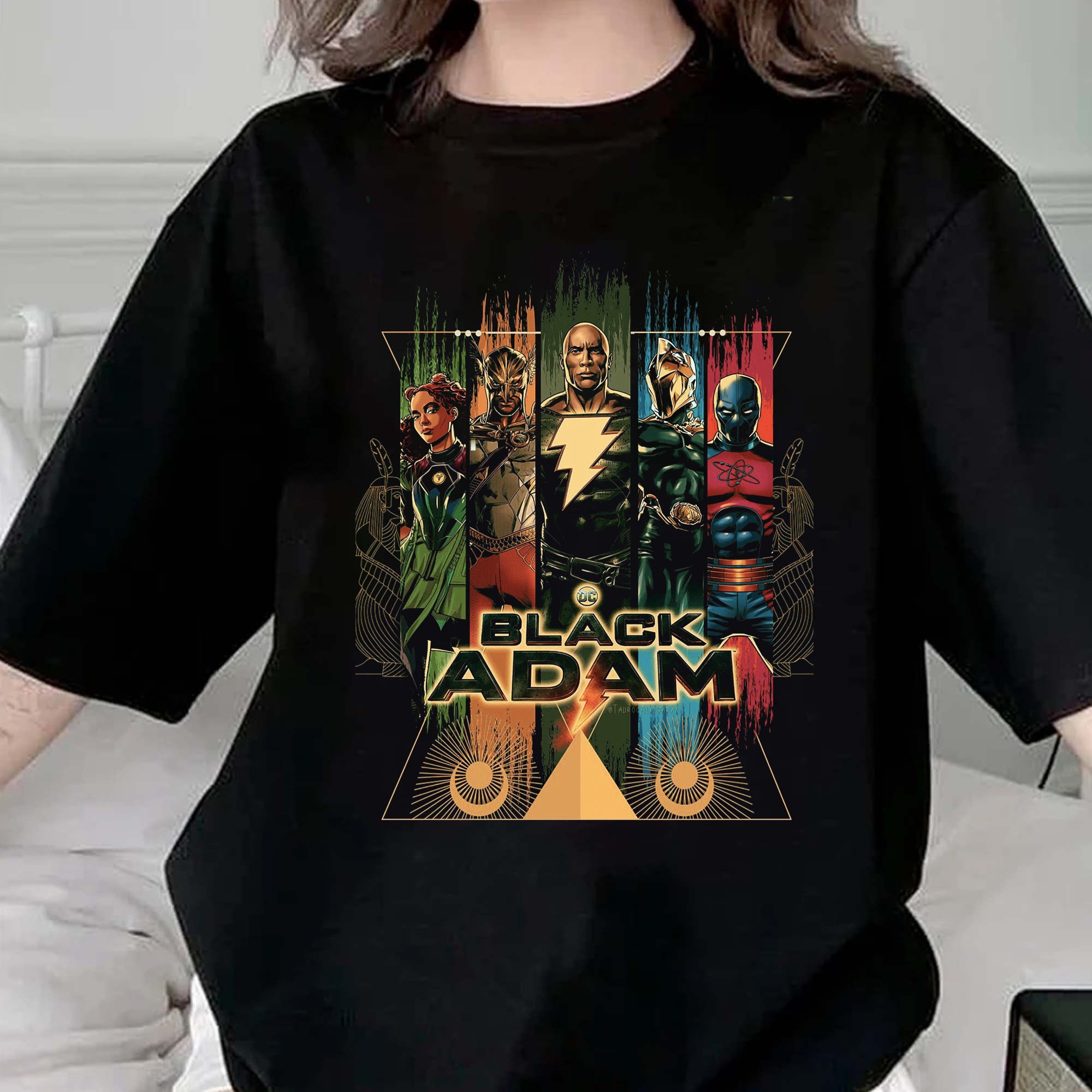 Black Adam Characters Movie 2022 Unisex T-Shirt Black Adam Characters Movie 2022 Unisex T-Shirt