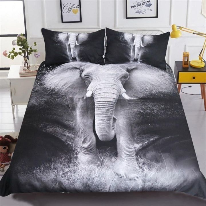 Black And White Elephant Cotton Bedding Sets Black And White Elephant Cotton Bedding Sets