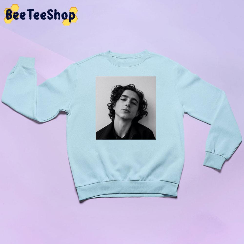 Black White Vintage Art Timothée Chalamet Unisex Sweatshirt Black White Vintage Art Timothée Chalamet Unisex Sweatshirt