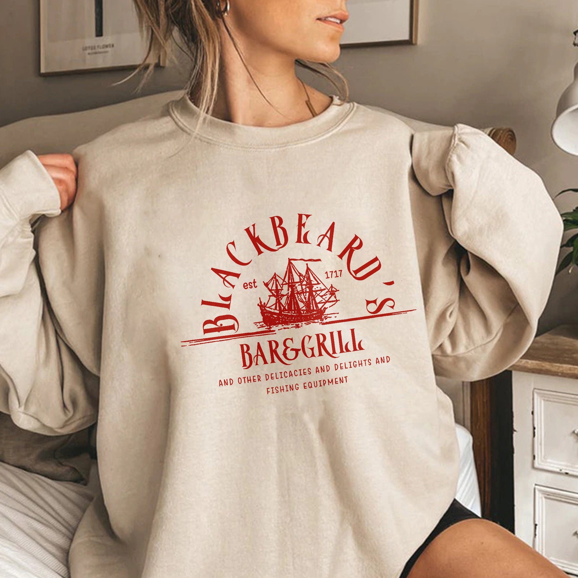 Blackbeard's Bar And Grill Unisex Sweatshirt Blackbeard's Bar And Grill Unisex Sweatshirt