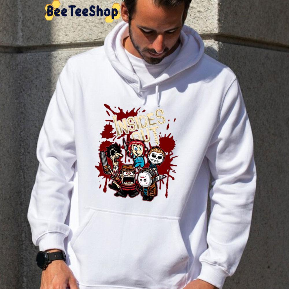 Bloody 80s Horror Film Halloween Inside Out Moive Unisex T-Shirt Bloody 80s Horror Film Halloween Inside Out Moive Unisex T-Shirt