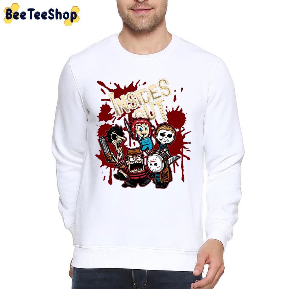 Bloody 80s Horror Film Halloween Inside Out Moive Unisex T-Shirt Bloody 80s Horror Film Halloween Inside Out Moive Unisex T-Shirt