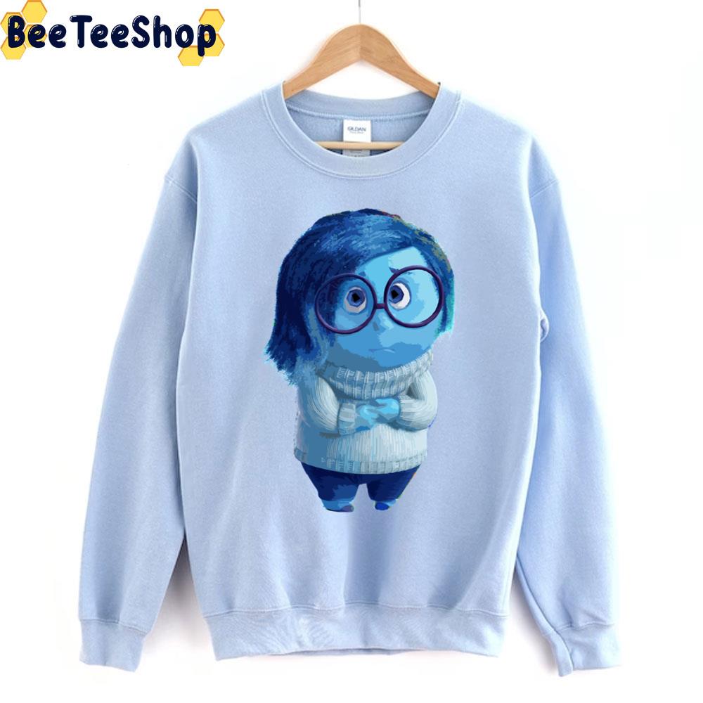 Blue Emotion Sadness Character Illustration Inside Out Moive Unisex Sweatshirt Blue Emotion Sadness Character Illustration Inside Out Moive Unisex Sweatshirt