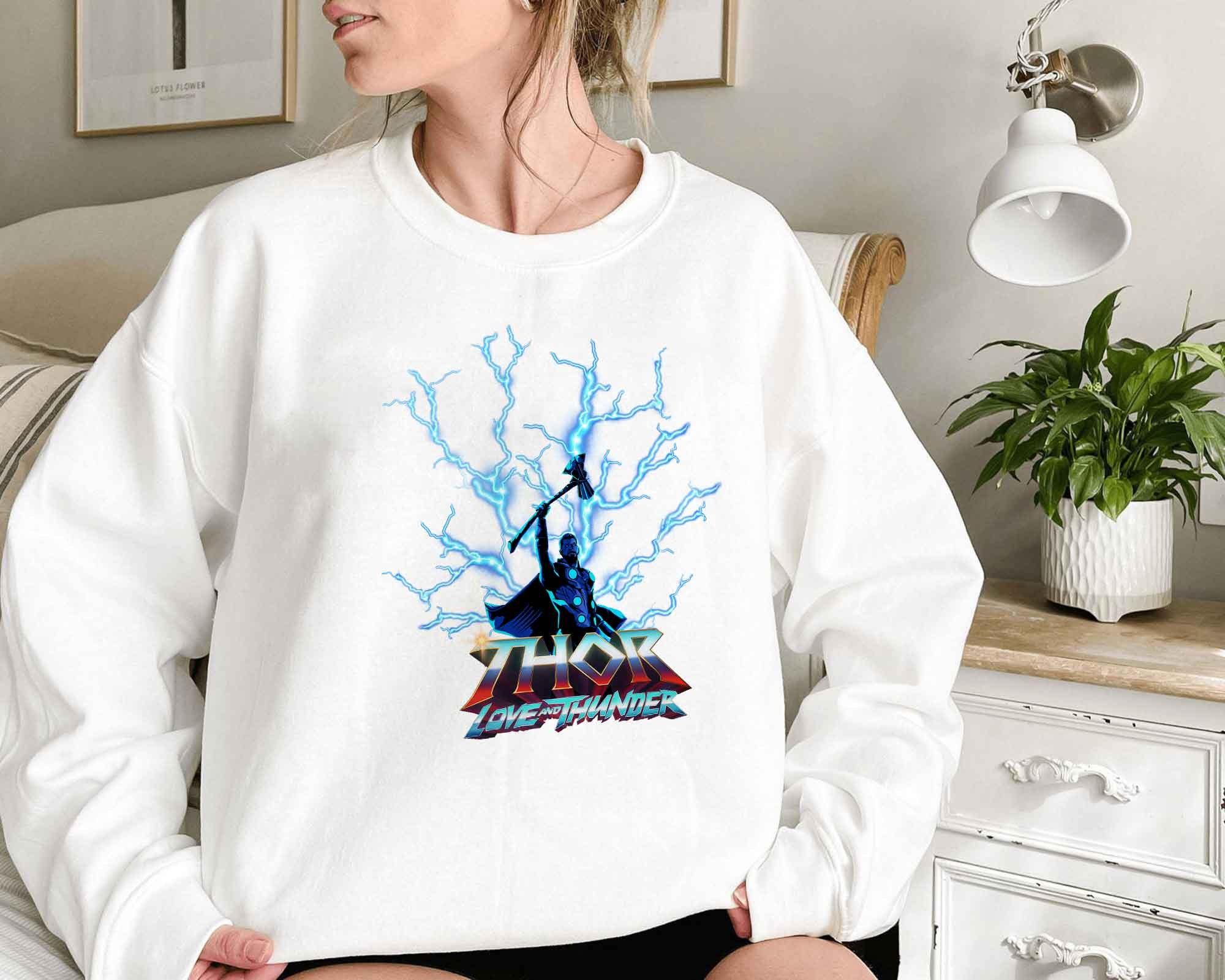 Blue Light Thor Love And Thunder 2022 New Movie Unisex Sweatshirt Blue Light Thor Love And Thunder 2022 New Movie Unisex Sweatshirt