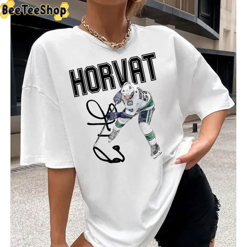 Bo Horvat Signature Art Vancouver Canucks Hockey Unisex T-Shirt Bo Horvat Signature Art Vancouver Canucks Hockey Unisex T-Shirt