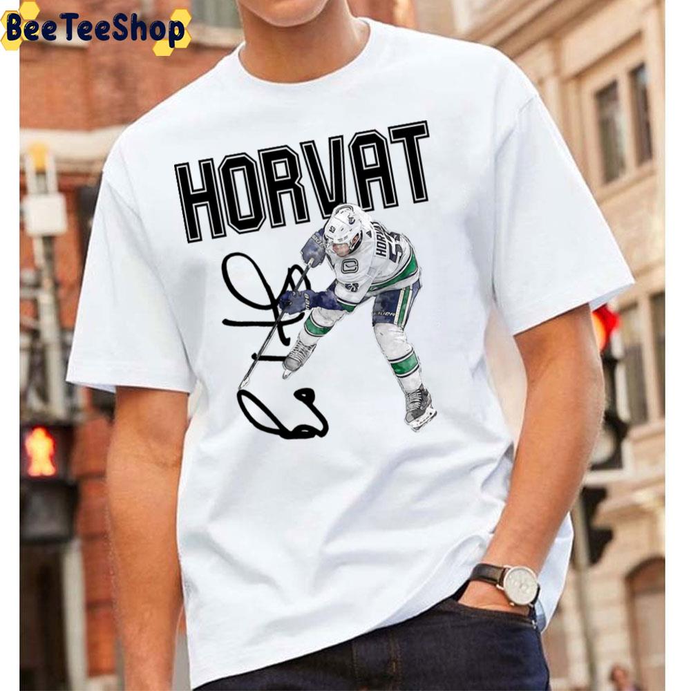 Bo Horvat Signature Art Vancouver Canucks Hockey Unisex T-Shirt Bo Horvat Signature Art Vancouver Canucks Hockey Unisex T-Shirt