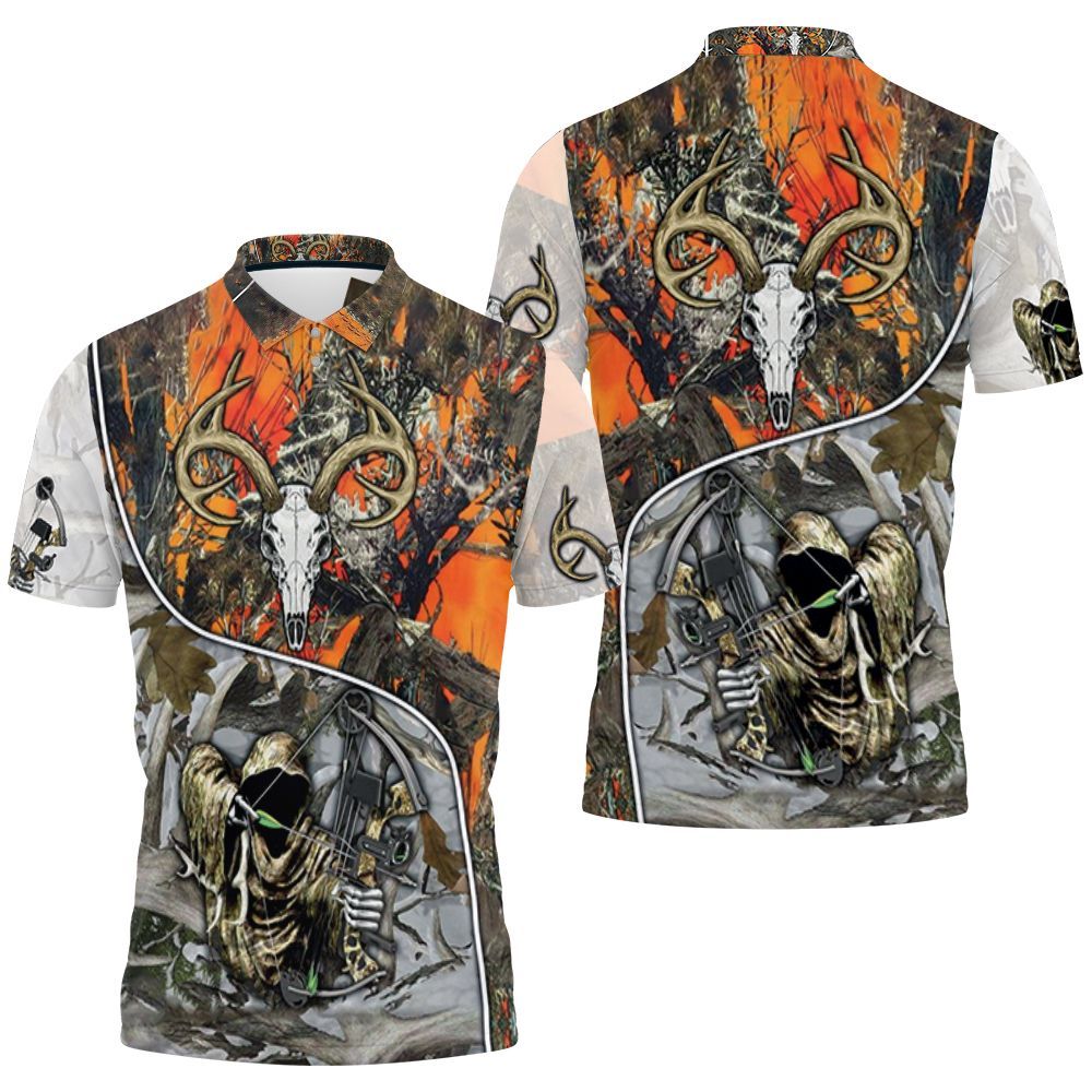 Bone Reaper Bow Hunter 3d Jersey Polo Shirt All Over Print Shirt 3d T-shirt Bone Reaper Bow Hunter 3d Jersey Polo Shirt All Over Print Shirt 3d T-shirt
