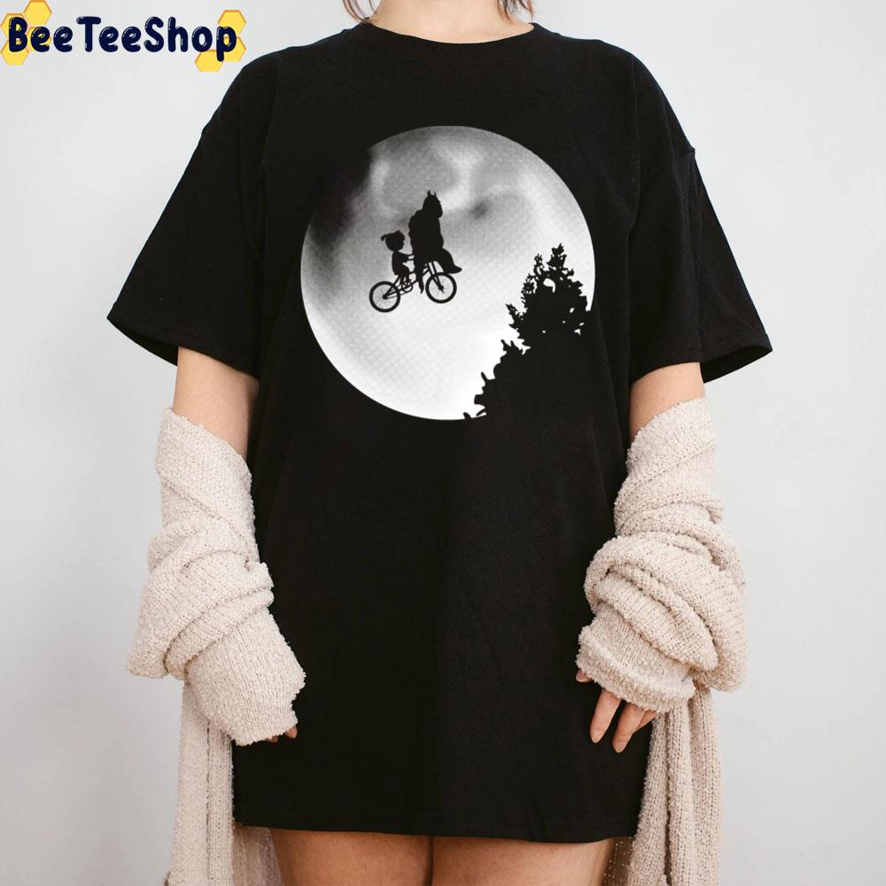 Boo And James Flying To The Moon Monsters Inc Unisex T-Shirt Boo And James Flying To The Moon Monsters Inc Unisex T-Shirt