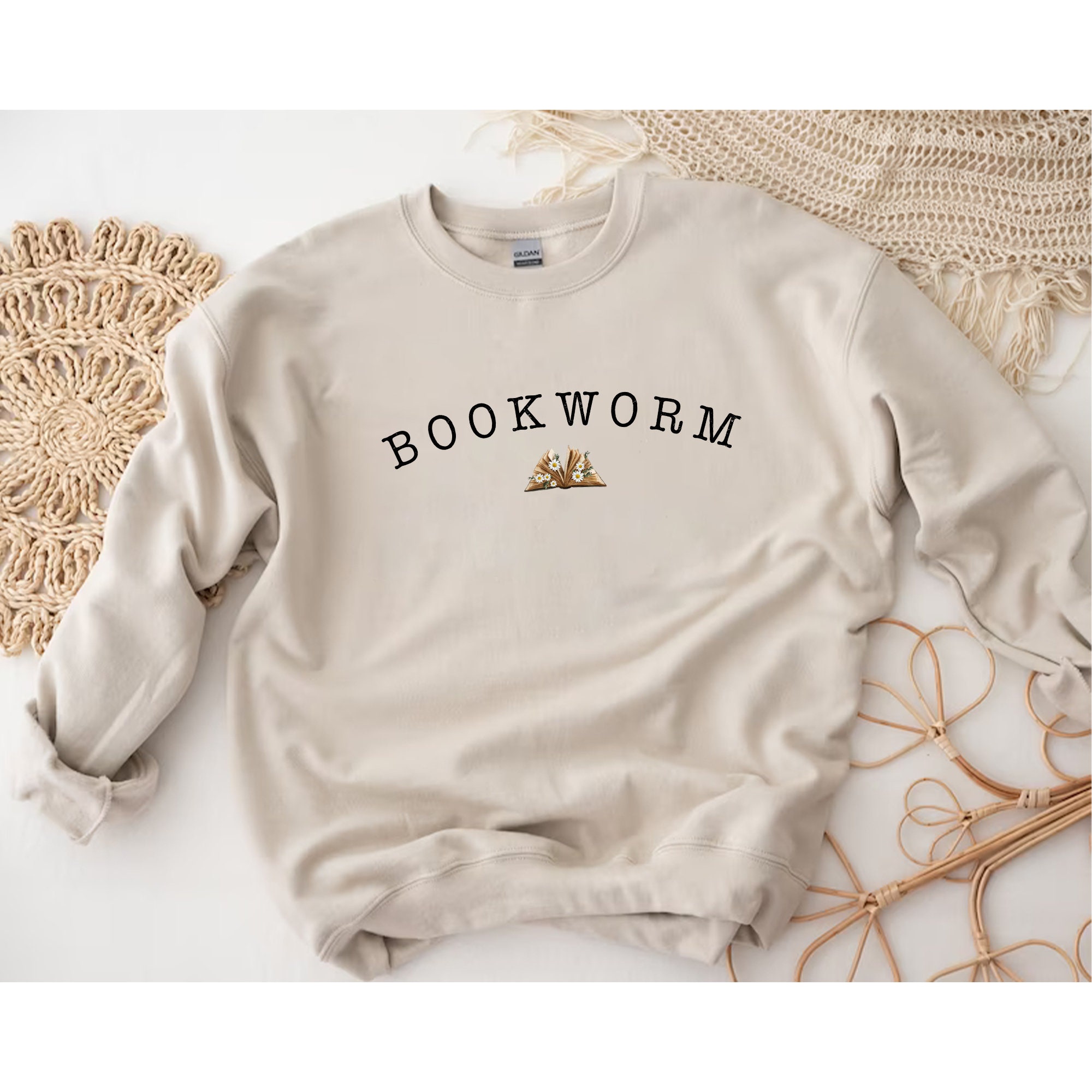 Bookworm Classic Design Unisex Sweatshirt Bookworm Classic Design Unisex Sweatshirt