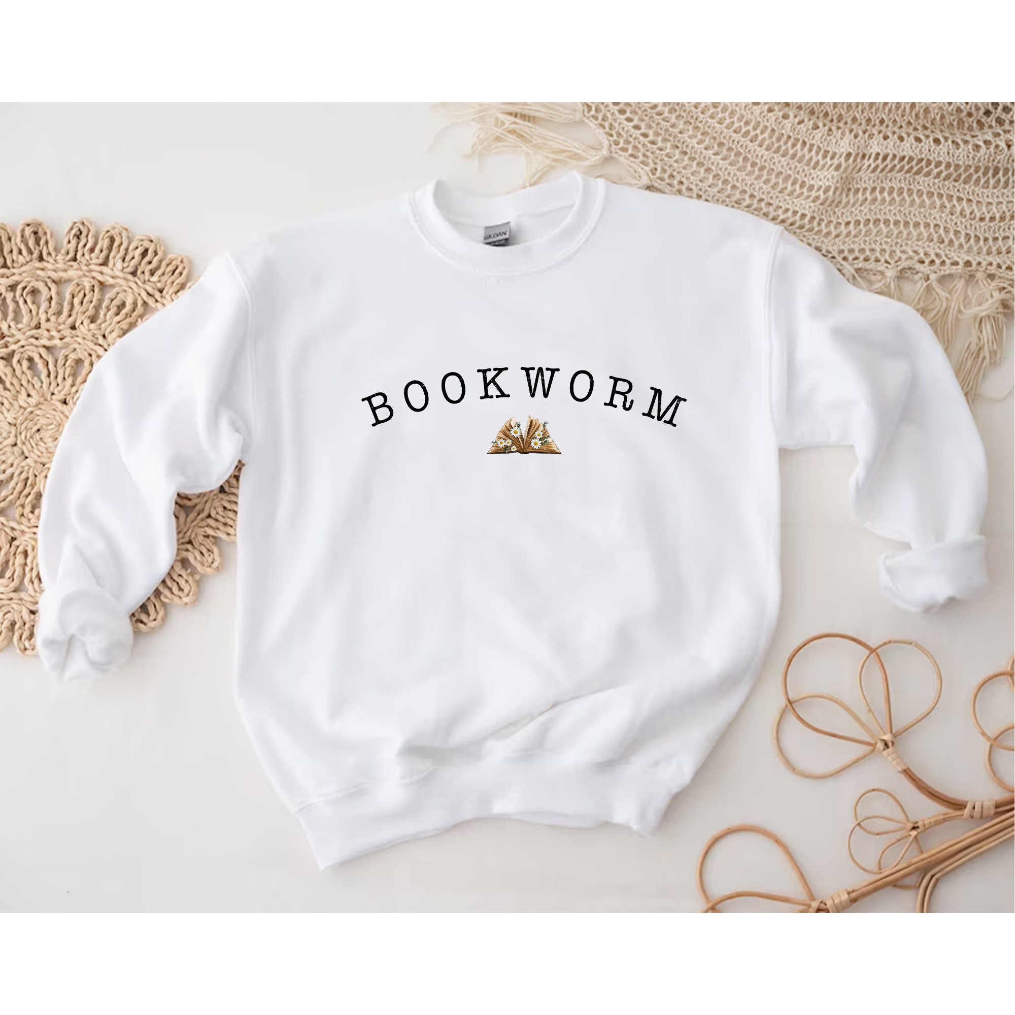 Bookworm Classic Design Unisex Sweatshirt Bookworm Classic Design Unisex Sweatshirt