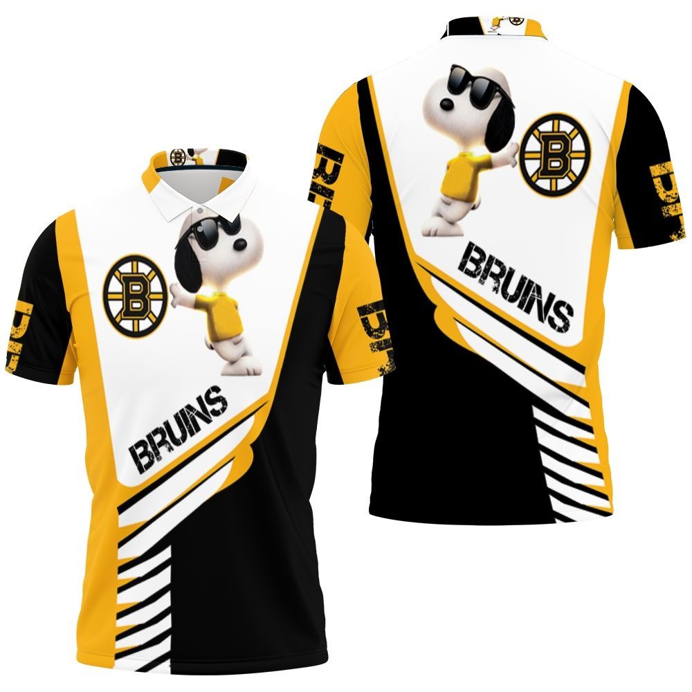 Boston Bruins Snoopy For Fans 3d Polo Shirt All Over Print Shirt 3d T-shirt Boston Bruins Snoopy For Fans 3d Polo Shirt All Over Print Shirt 3d T-shirt