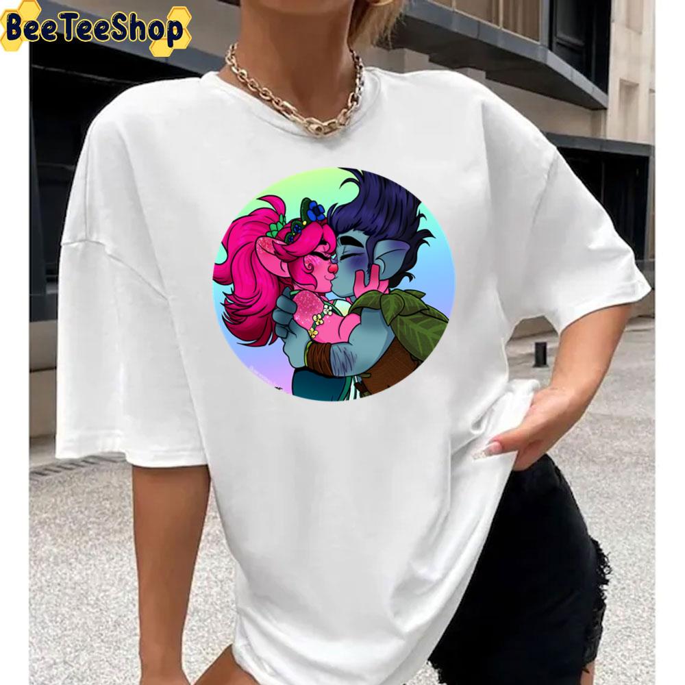Branch Kiss Poppy Trolls Movie Unisex T-Shirt Branch Kiss Poppy Trolls Movie Unisex T-Shirt