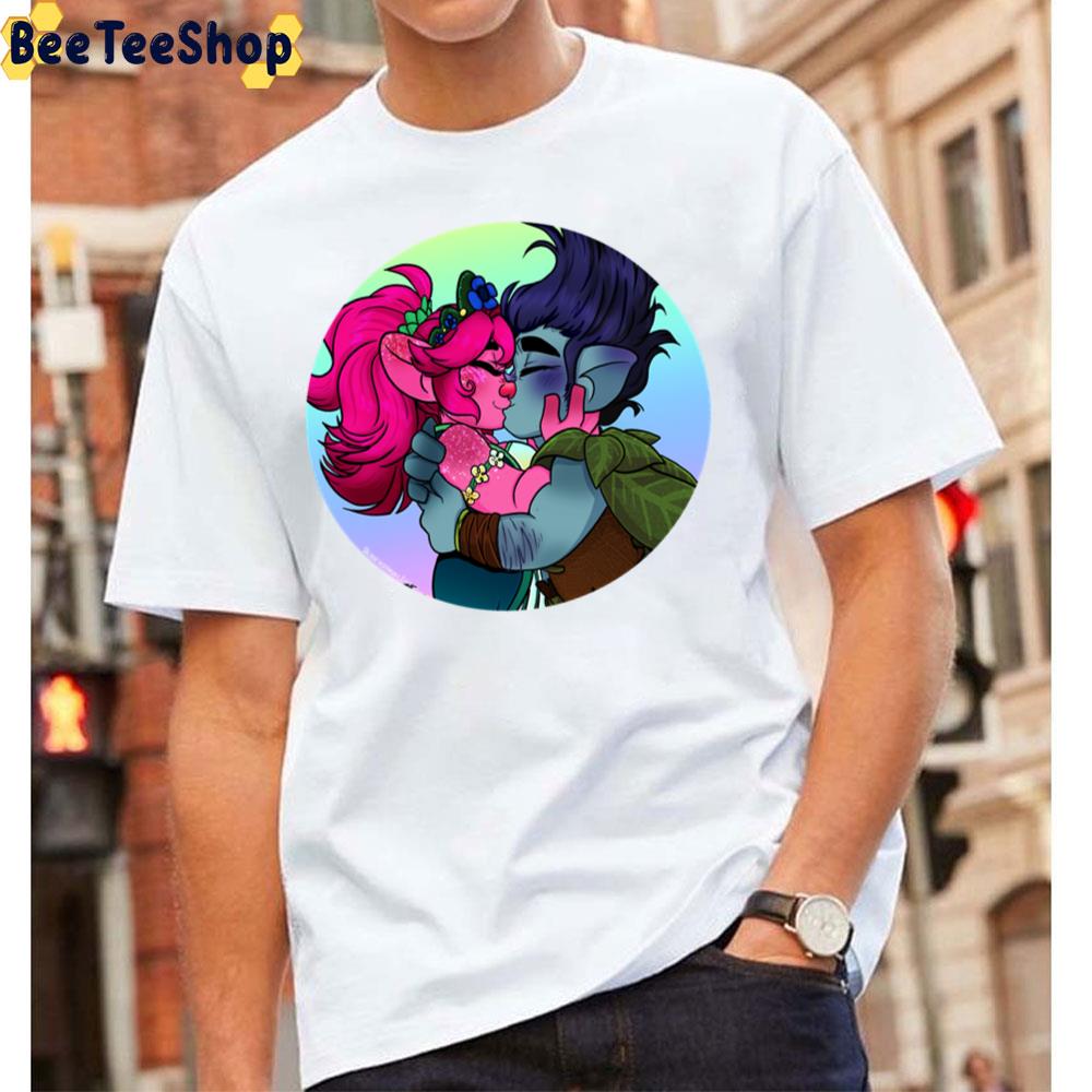 Branch Kiss Poppy Trolls Movie Unisex T-Shirt Branch Kiss Poppy Trolls Movie Unisex T-Shirt