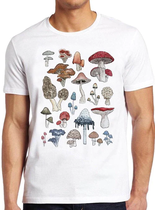 British Wild Mushrooms Vintage394 Unisex T-Shirt British Wild Mushrooms Vintage394 Unisex T-Shirt