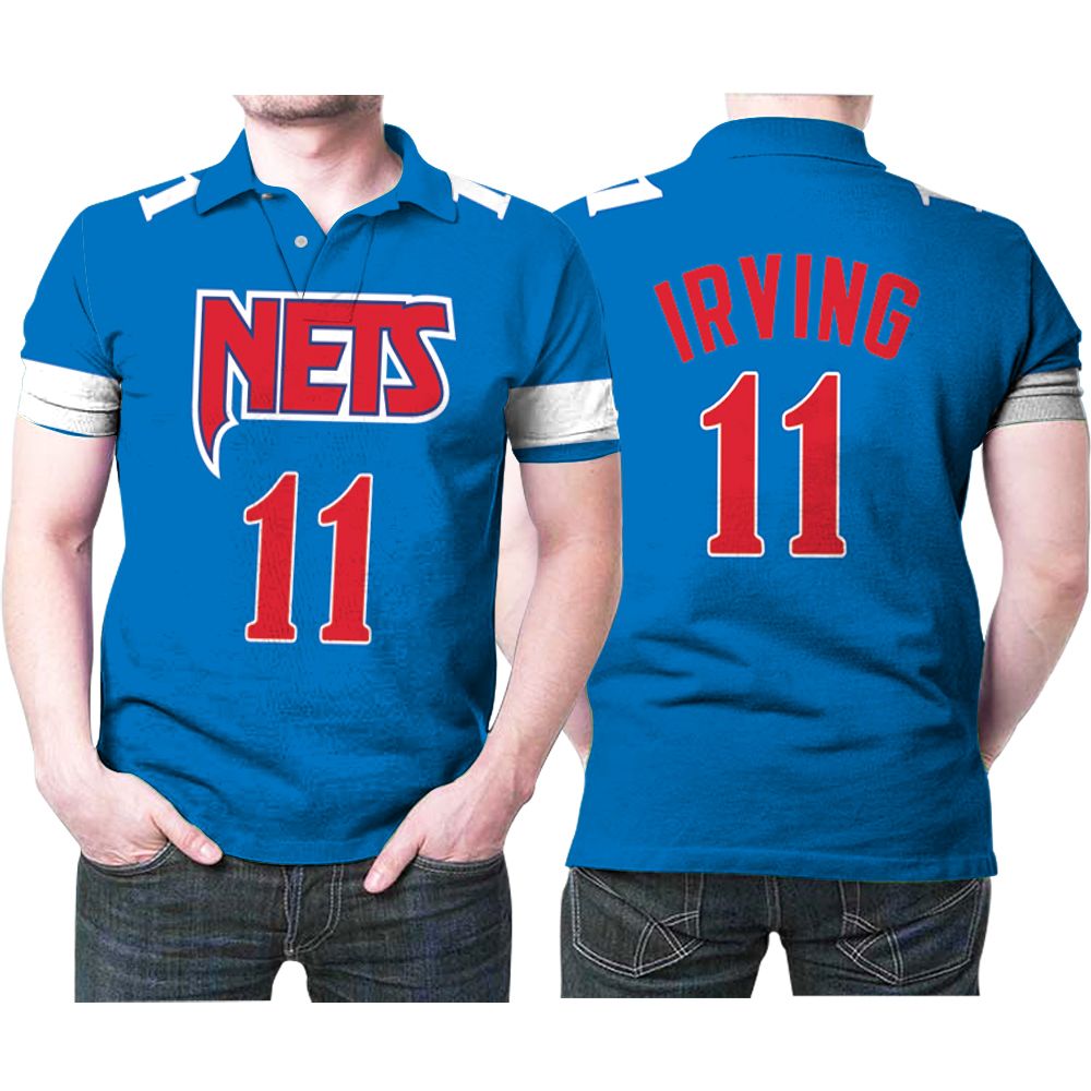 Brooklyn Nets Kyrie Irving 11 Great Player 2020 Nba Basketball New Arrival Blue Jersey Style Gift For Nets Fans Polo Shirt Brooklyn Nets Kyrie Irving 11 Great Player 2020 Nba Basketball New Arrival Blue Jersey Style Gift For Nets Fans Polo Shirt