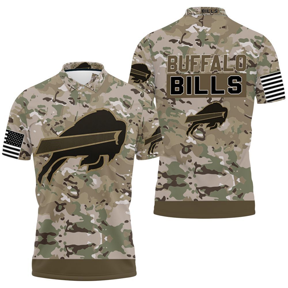 Buffalo Bills Camo Pattern 3d Jersey Polo Shirt All Over Print Shirt 3d T-shirt Buffalo Bills Camo Pattern 3d Jersey Polo Shirt All Over Print Shirt 3d T-shirt