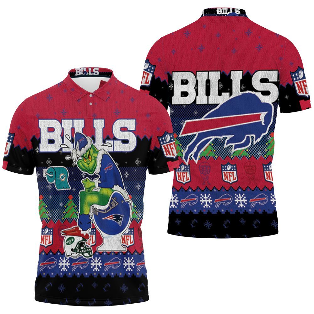 Buffalo Bills Christmas Grinch In Toilet Knitting Pattern 3d Jersey Polo Shirt All Over Print Shirt 3d T-shirt Buffalo Bills Christmas Grinch In Toilet Knitting Pattern 3d Jersey Polo Shirt All Over Print Shirt 3d T-shirt