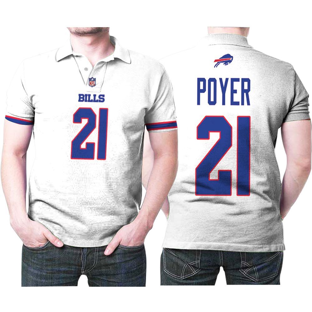 Buffalo Bills Jordan Poyer #21 Nfl Great Player American Football Team Game White 3d Designed Allover Gift For Bills Fans Polo Shirt Buffalo Bills Jordan Poyer #21 Nfl Great Player American Football Team Game White 3d Designed Allover Gift For Bills Fans Polo Shirt