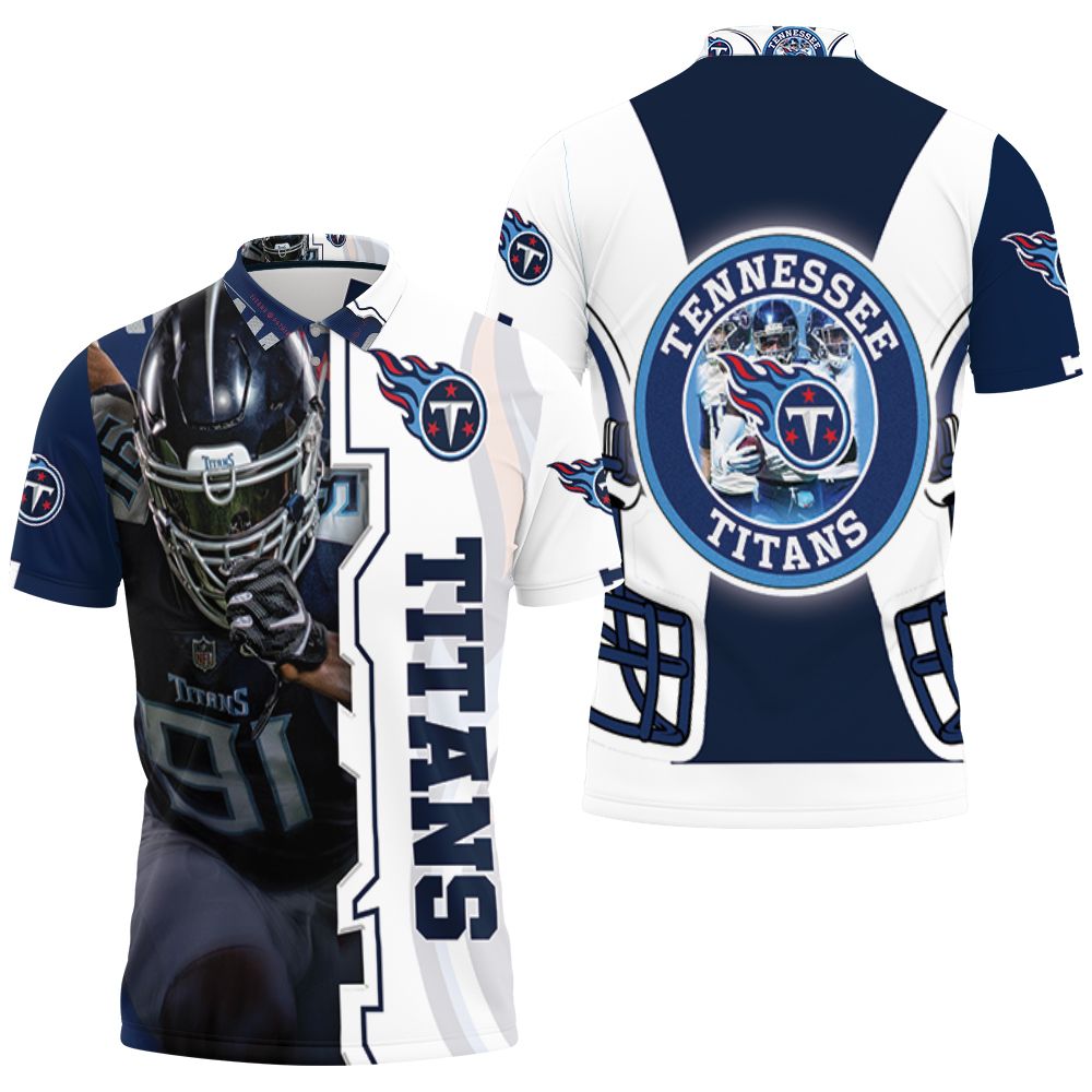 Cameron Wake #91 Tennessee Titans Afc South Division Super Bowl 2021 Polo Shirt All Over Print Shirt 3d T-shirt Cameron Wake #91 Tennessee Titans Afc South Division Super Bowl 2021 Polo Shirt All Over Print Shirt 3d T-shirt