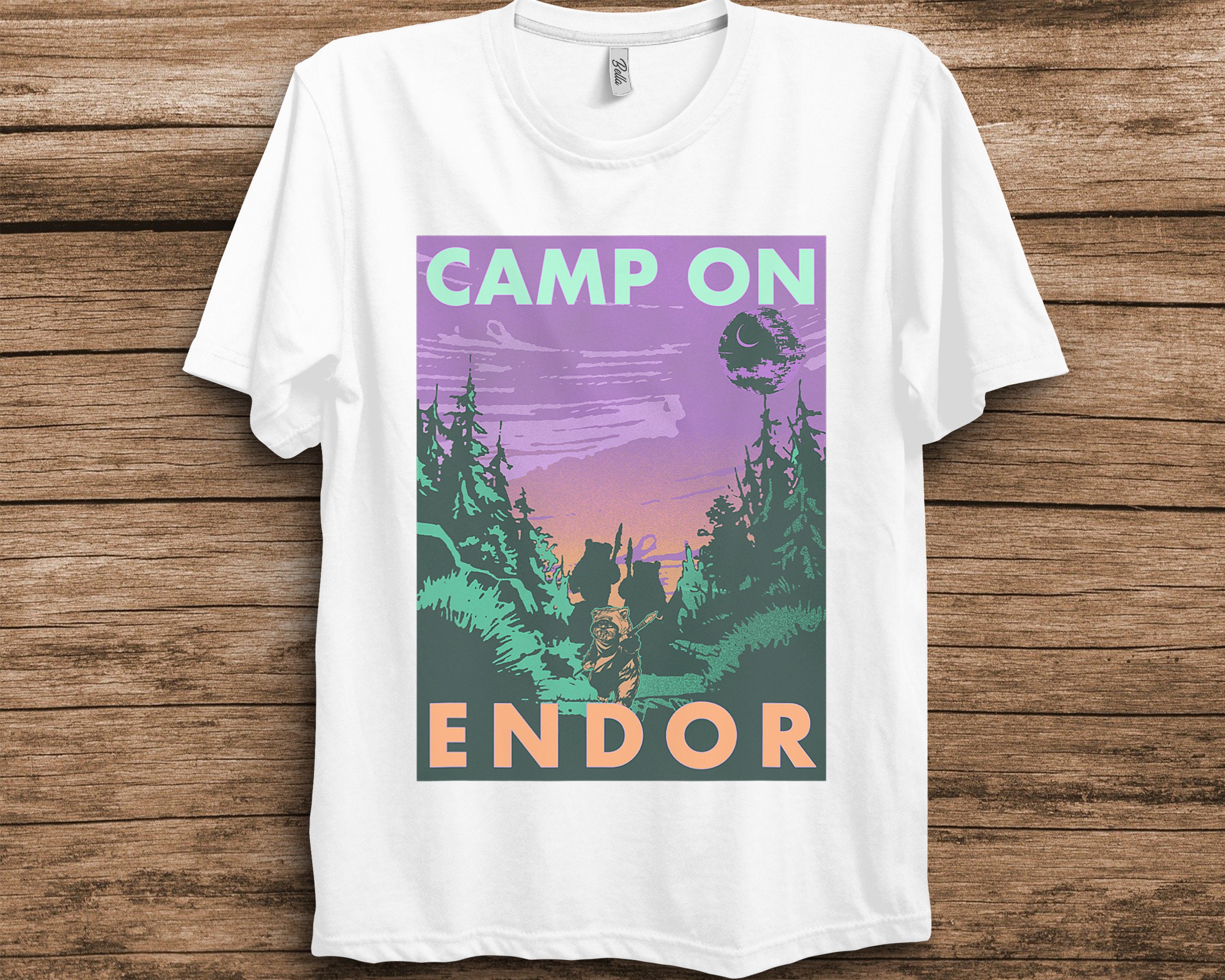Camp On Endor Poster Star Wars Unisex T-Shirt Camp On Endor Poster Star Wars Unisex T-Shirt