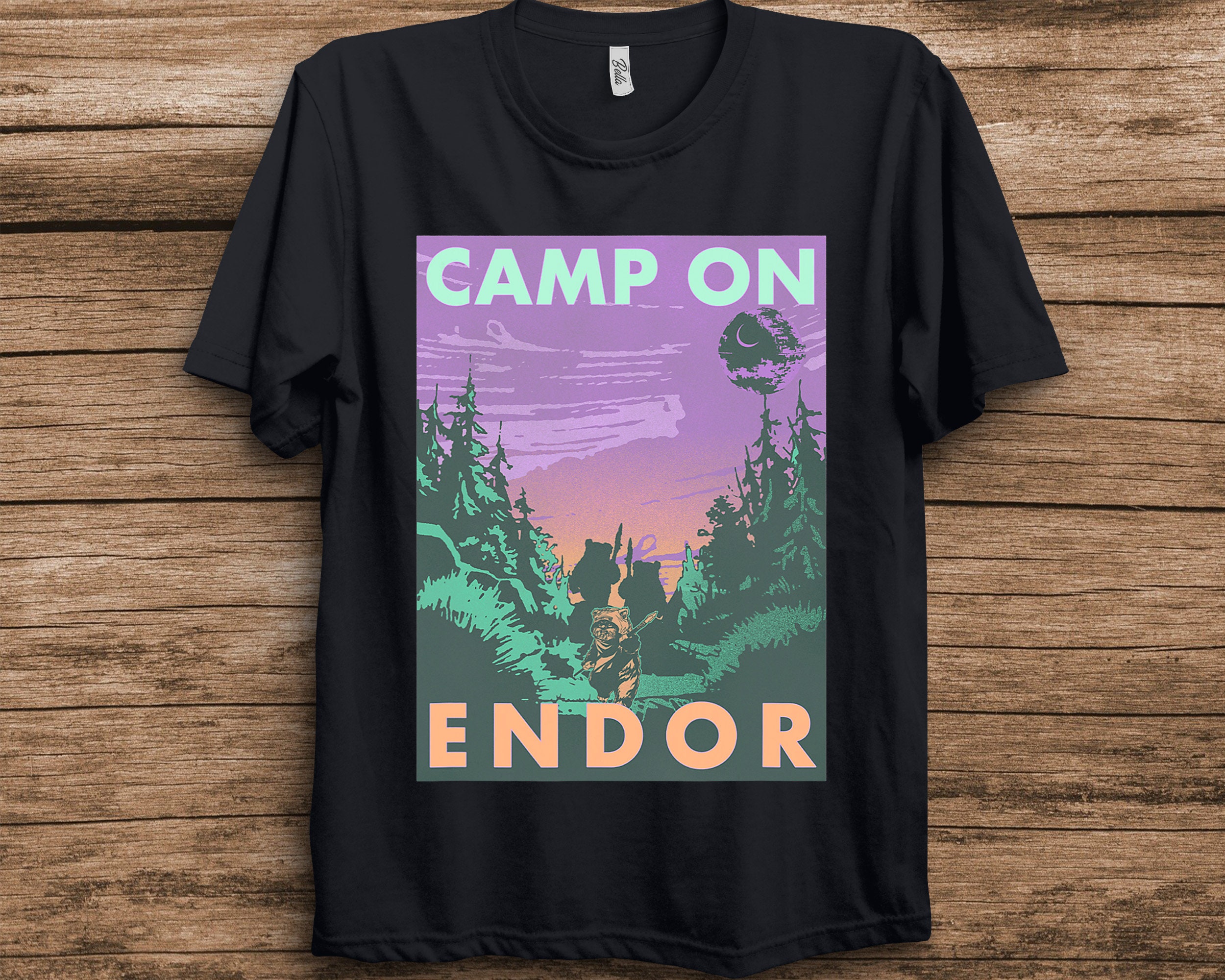 Camp On Endor Poster Star Wars Unisex T-Shirt Camp On Endor Poster Star Wars Unisex T-Shirt