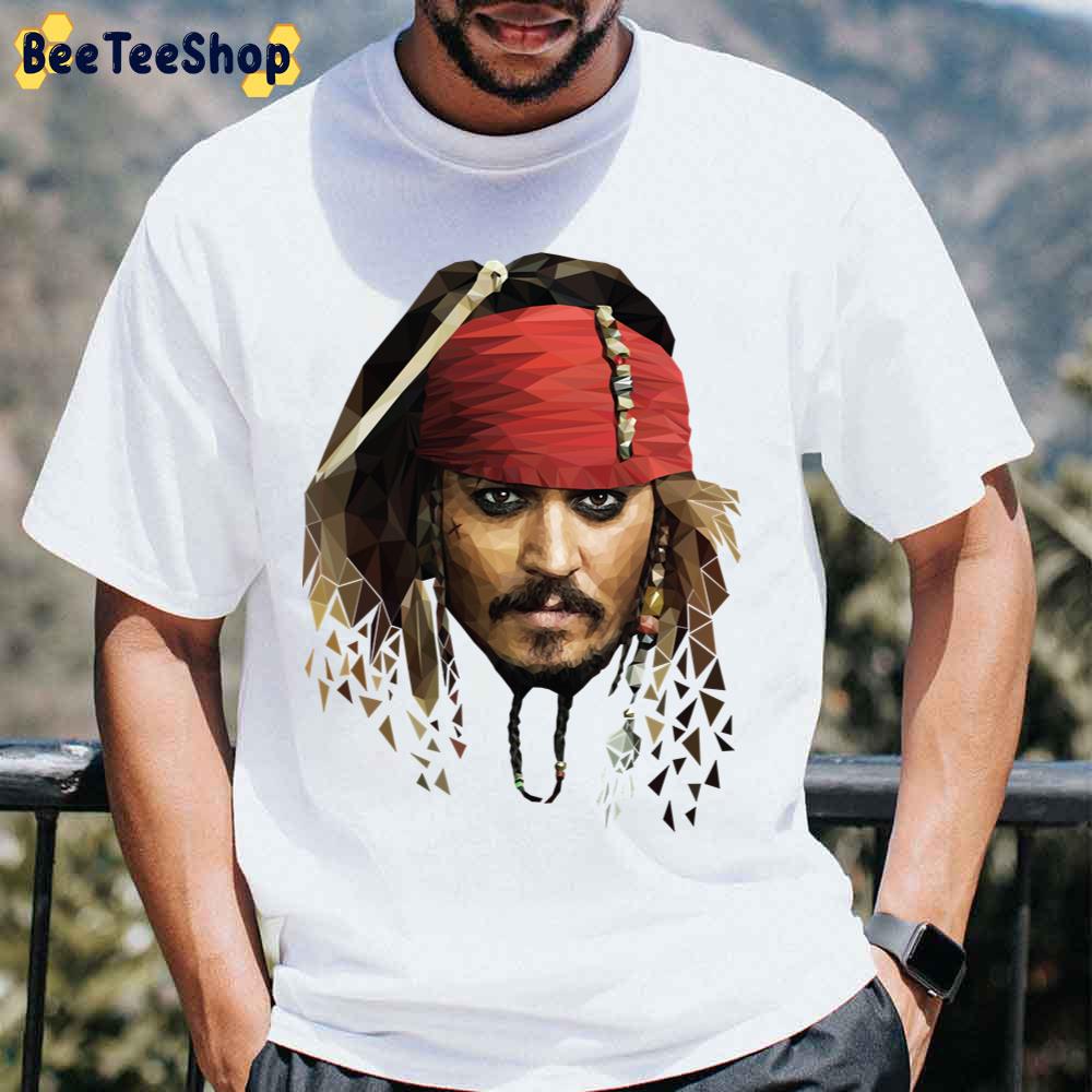 Captain Jack Sparrow Illustration Pirates Of The Caribbean Unisex T-Shirt Captain Jack Sparrow Illustration Pirates Of The Caribbean Unisex T-Shirt