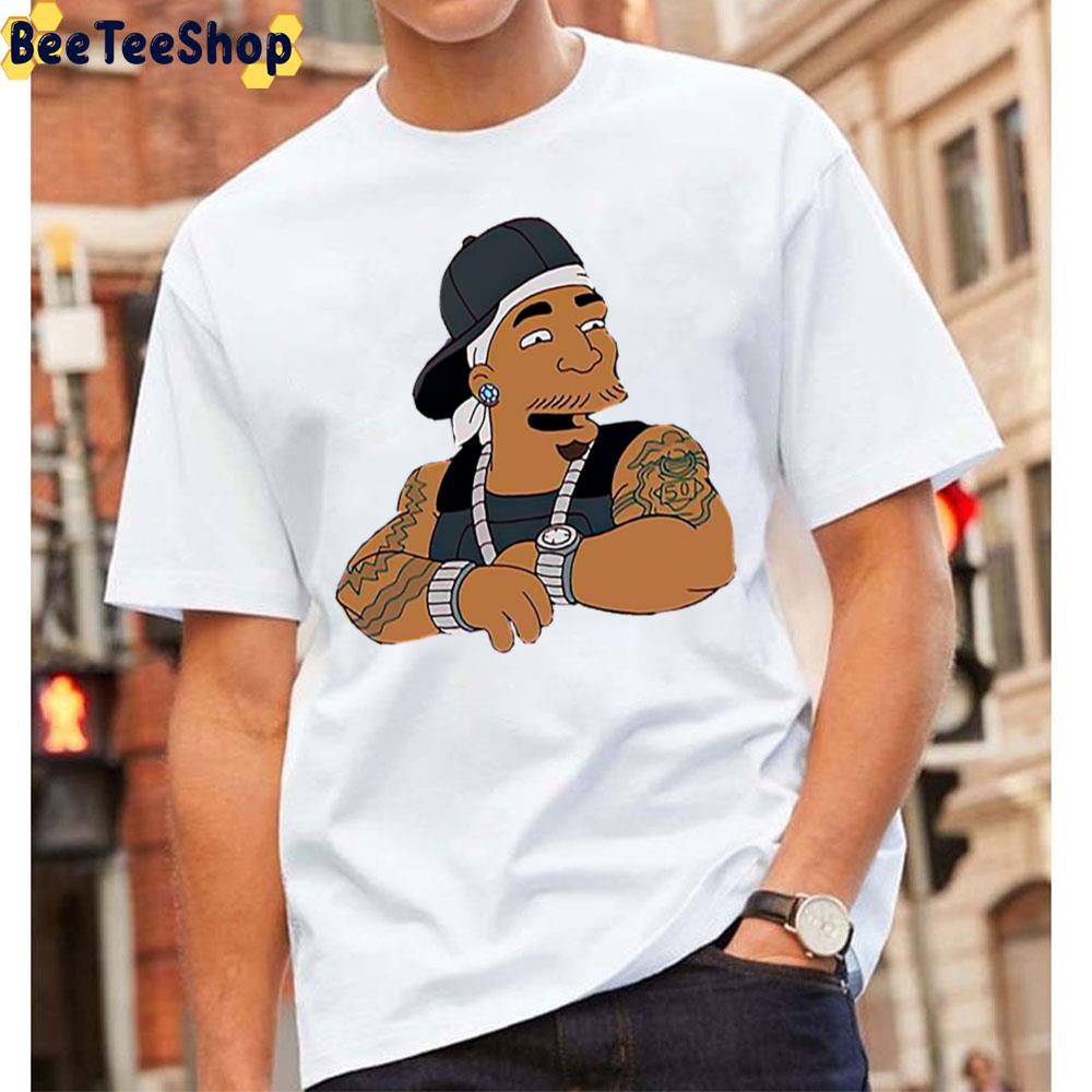 Cartoon Simpson Fifty Rap 50 Cent Rapper Unisex T-Shirt Cartoon Simpson Fifty Rap 50 Cent Rapper Unisex T-Shirt
