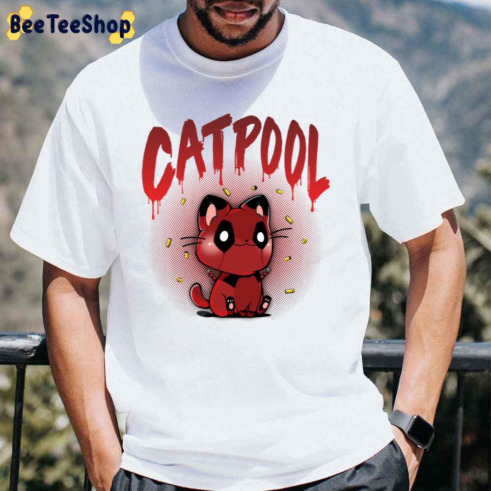Catpool Funny Deadpool Mix Cat Unisex T-Shirt Catpool Funny Deadpool Mix Cat Unisex T-Shirt