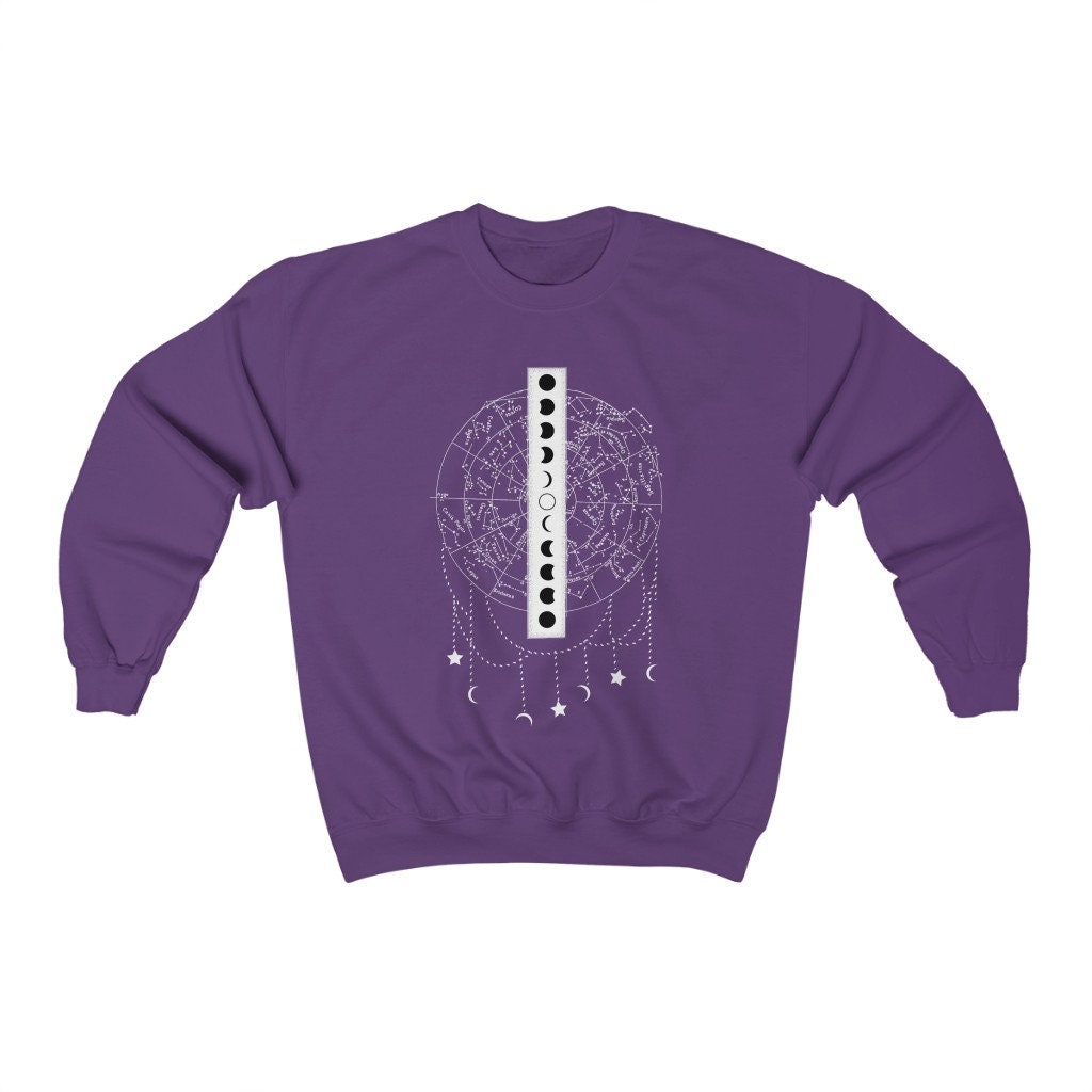 Celestial Constellation Star Chart Moon Unisex Sweatshirt Celestial Constellation Star Chart Moon Unisex Sweatshirt