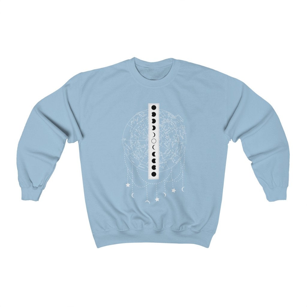 Celestial Constellation Star Chart Moon Unisex Sweatshirt Celestial Constellation Star Chart Moon Unisex Sweatshirt