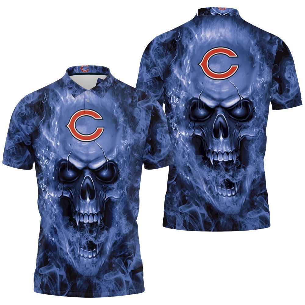 Chicago Bears Nfl Fans Skull Polo Shirt All Over Print Shirt 3d T-shirt Chicago Bears Nfl Fans Skull Polo Shirt All Over Print Shirt 3d T-shirt